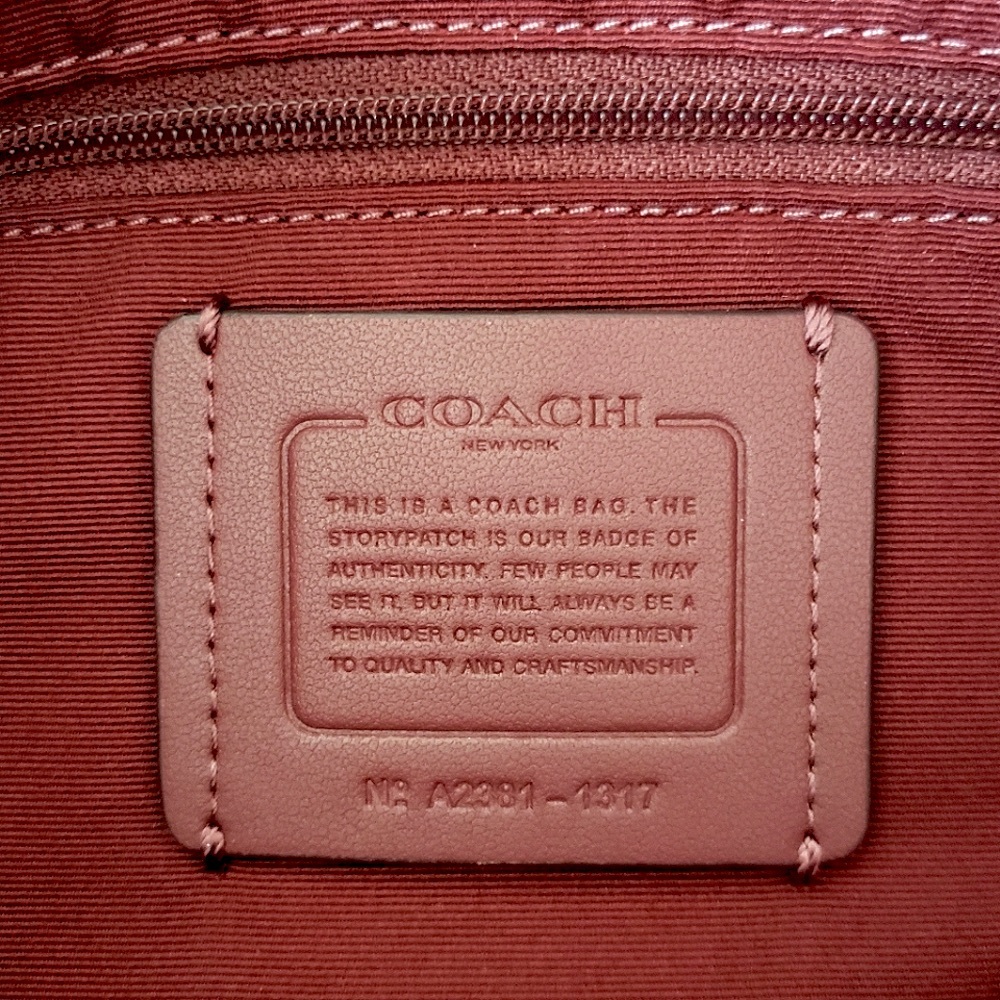 COACH Remi Dusty Rose Genuine Pebbled Leather Satchel—NWT - Picture 9 of 14